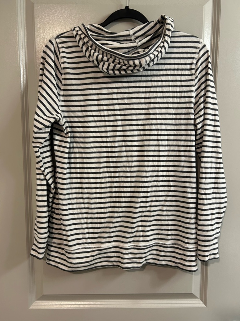 made for life Black & White Striped Hoodie Top - Picture 5 of 5